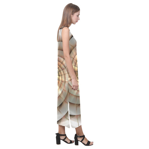 Spiral Eye 3D - Jera Nour Phaedra Sleeveless Open Fork Long Dress (Model D08)