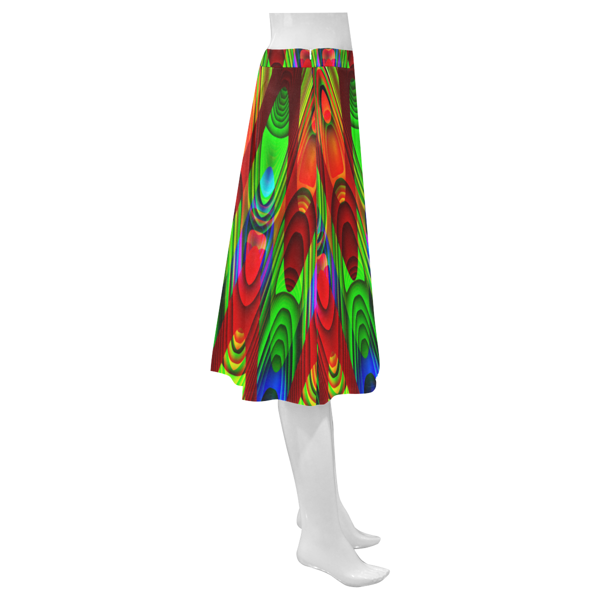 2D Wave #1B - Jera Nour Mnemosyne Women's Crepe Skirt (Model D16)