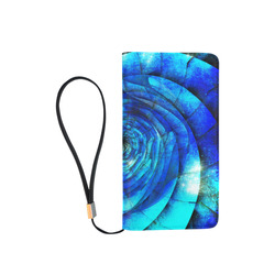 Galaxy Wormhole Spiral 3D - Jera Nour Men's Clutch Purse （Model 1638）