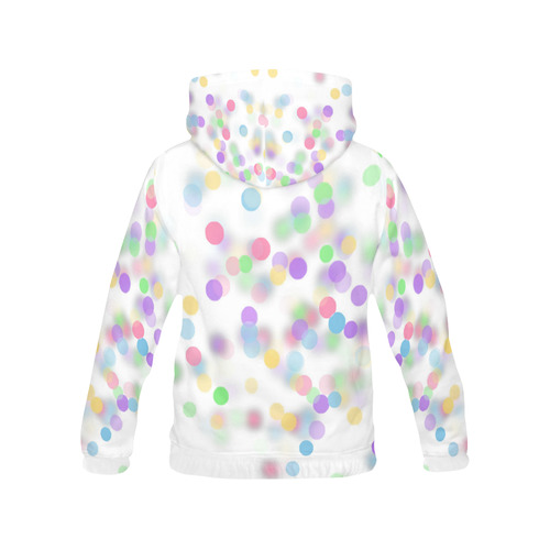 rainbow bokeh All Over Print Hoodie for Women (USA Size) (Model H13)