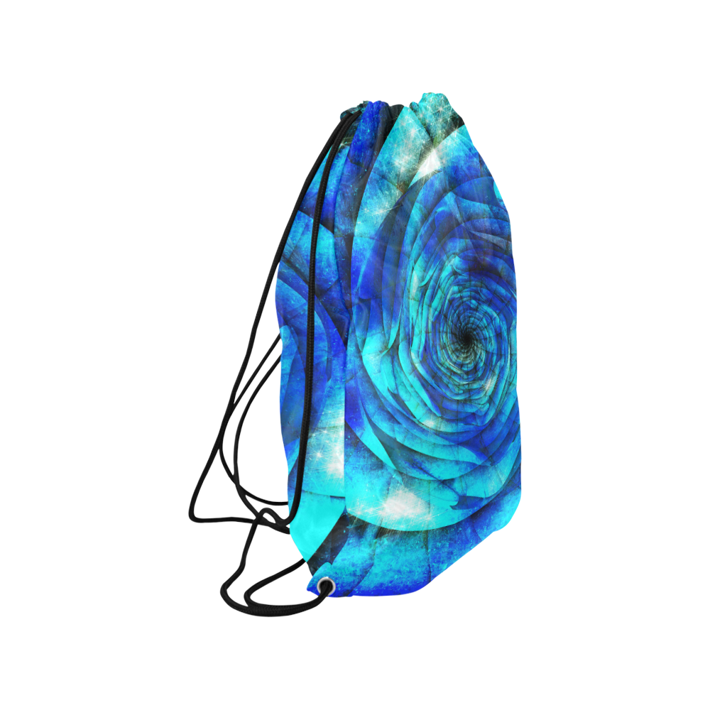 Galaxy Wormhole Spiral 3D - Jera Nour Medium Drawstring Bag Model 1604 (Twin Sides) 13.8"(W) * 18.1"(H)