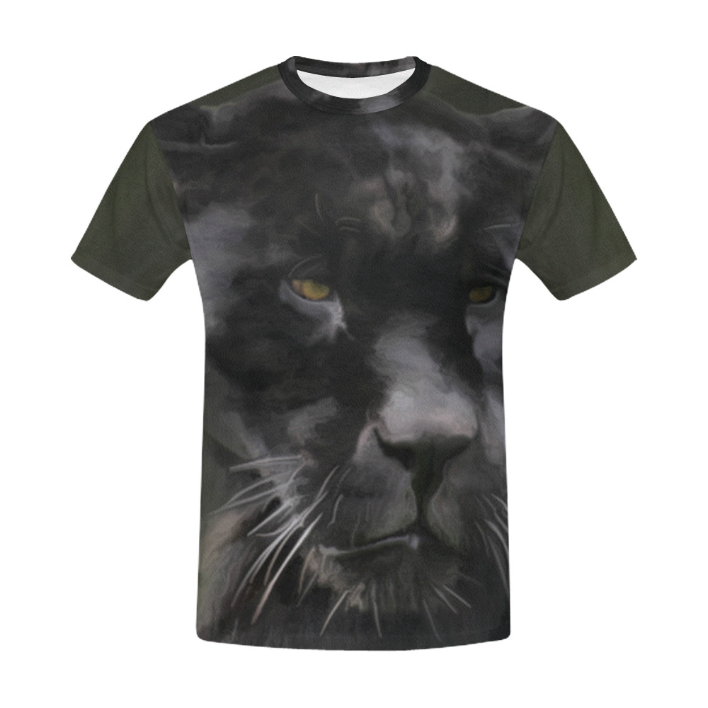 Black beauty panther mens t shirt All Over Print T-Shirt for Men (USA Size) (Model T40)