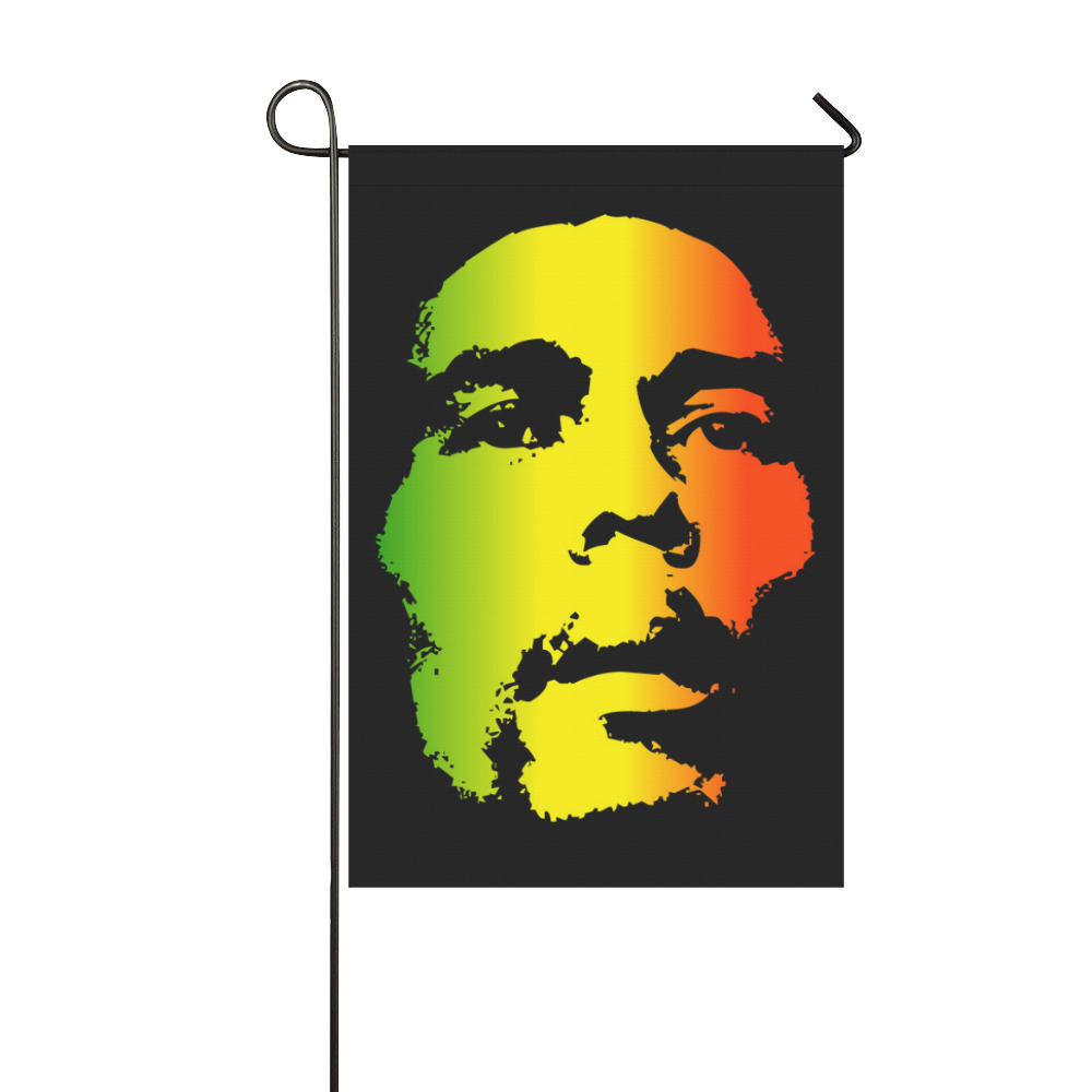 King Of Reggae Bob Marley Garden Flag 12‘’x18‘’（Without Flagpole）
