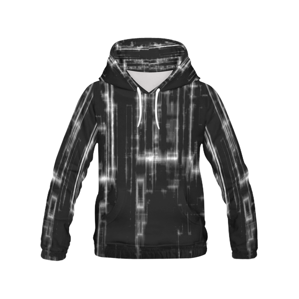 nlsck and silver All Over Print Hoodie for Men (USA Size) (Model H13)