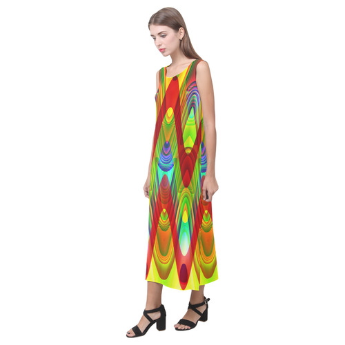 2D Wave #1A - Jera Nour Phaedra Sleeveless Open Fork Long Dress (Model D08)