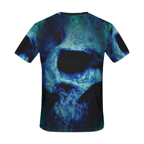 artistic skull All Over Print T-Shirt for Men (USA Size) (Model T40)