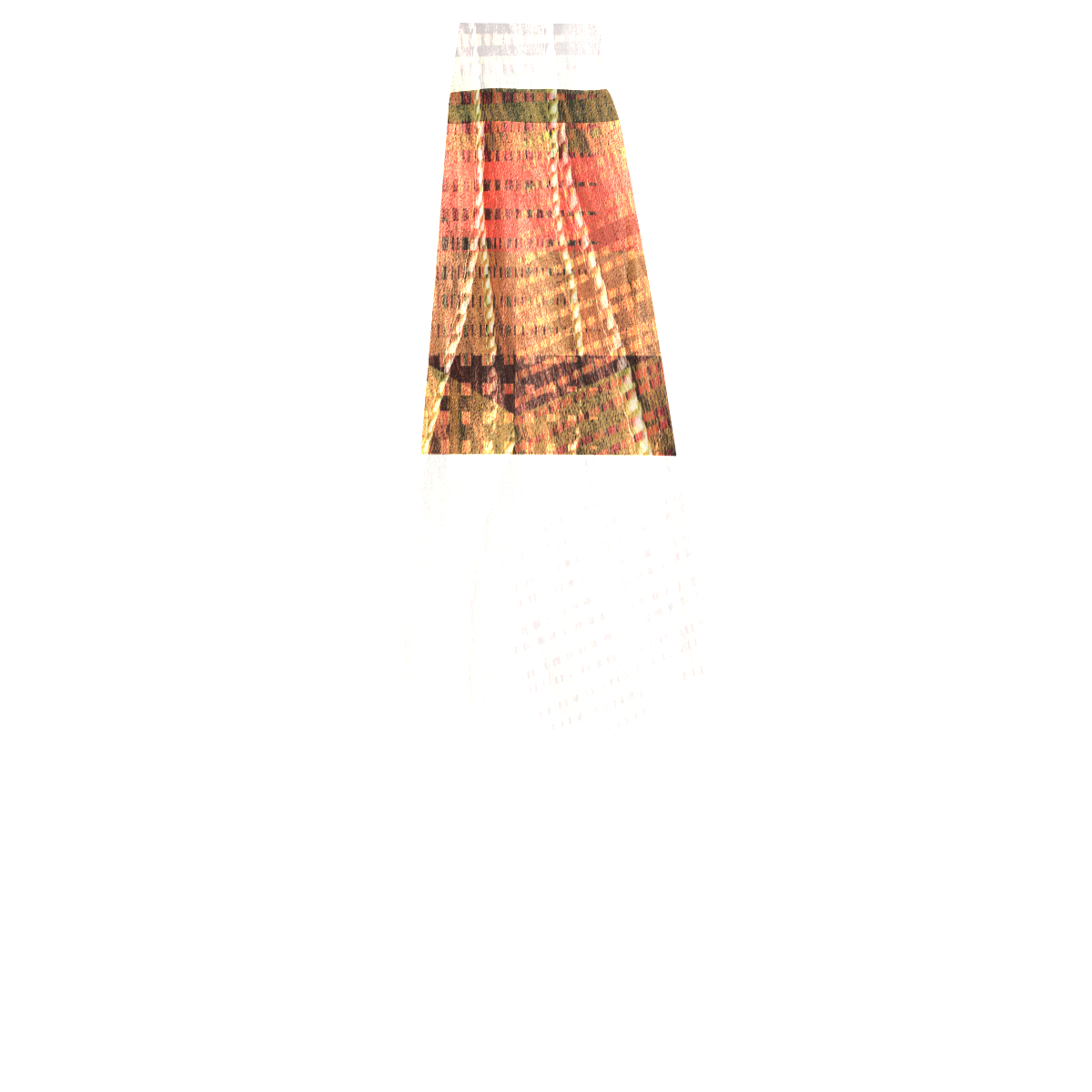 Batik Maharani #6 Vertical - Jera Nour Mnemosyne Women's Crepe Skirt (Model D16)