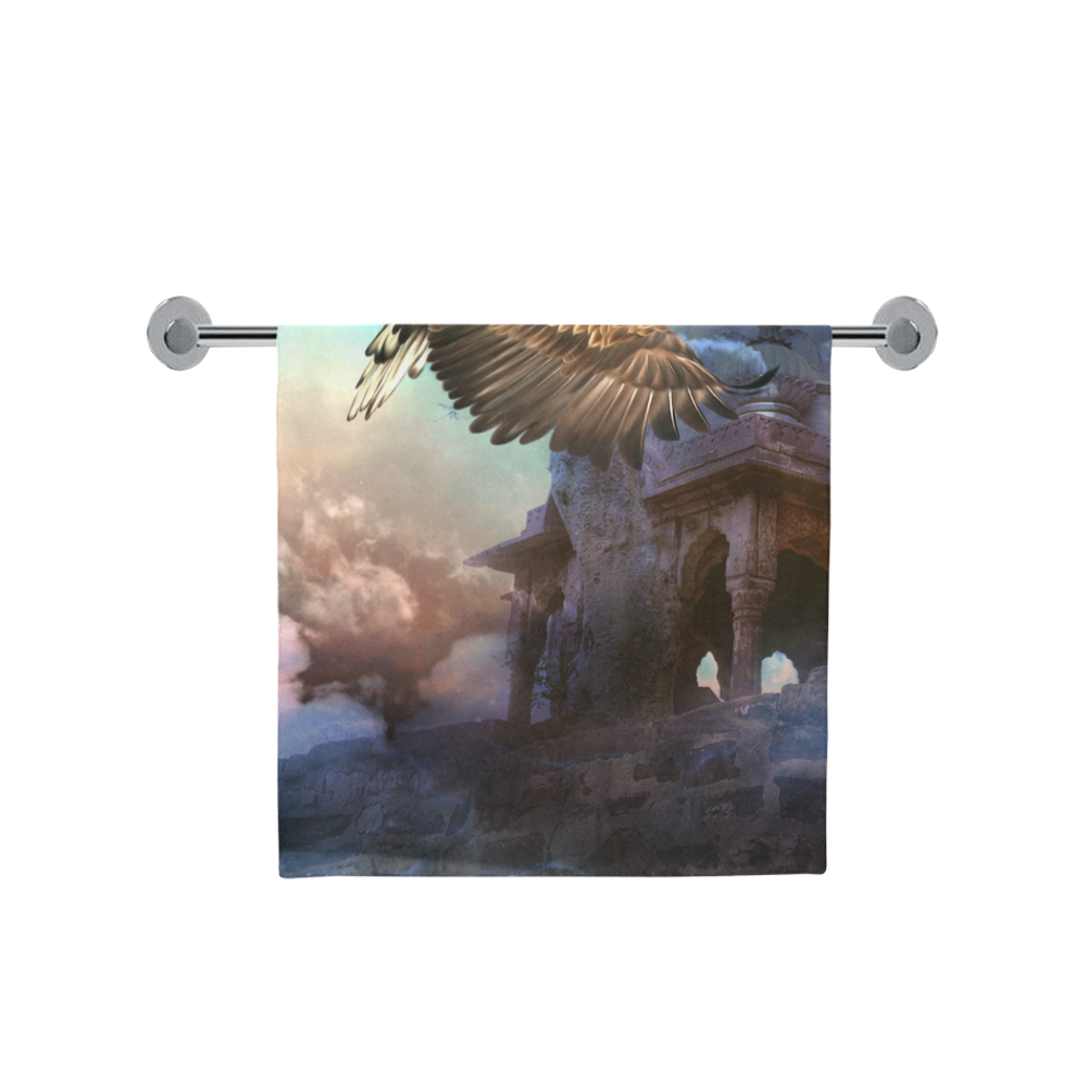 Awesome flying eagle Bath Towel 30"x56"