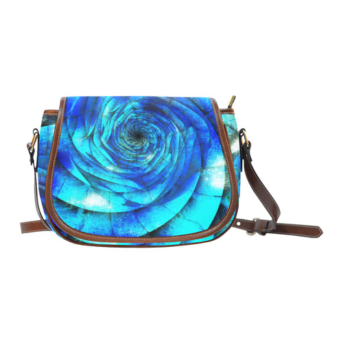 Galaxy Wormhole Spiral 3D - Jera Nour Saddle Bag/Small (Model 1649) Full Customization