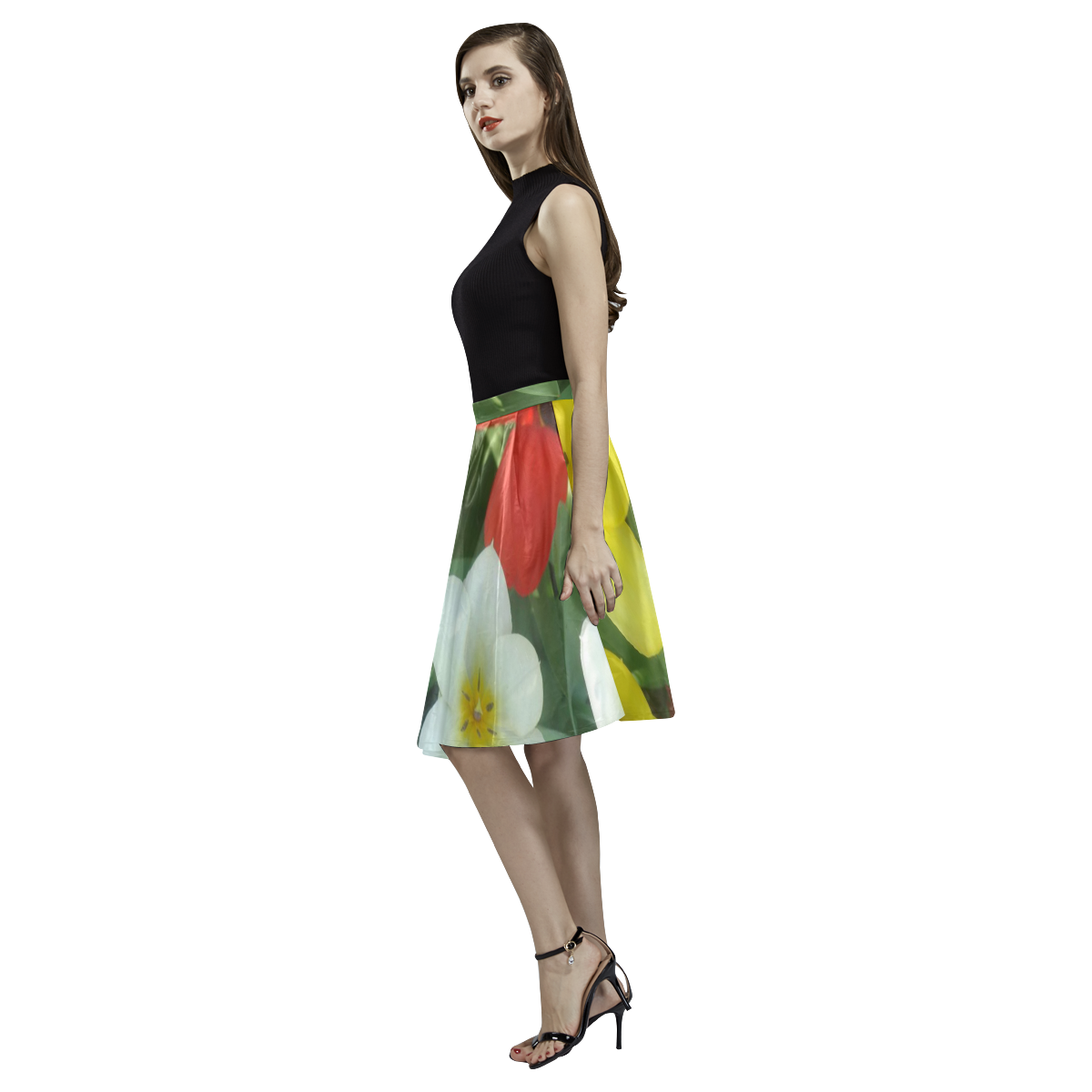 Spring in Vienna 7 by FeelGood Melete Pleated Midi Skirt (Model D15)