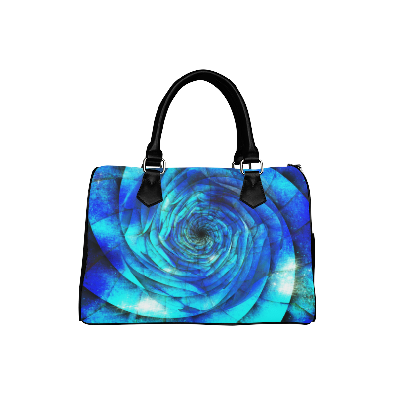 Galaxy Wormhole Spiral 3D - Jera Nour Boston Handbag (Model 1621)