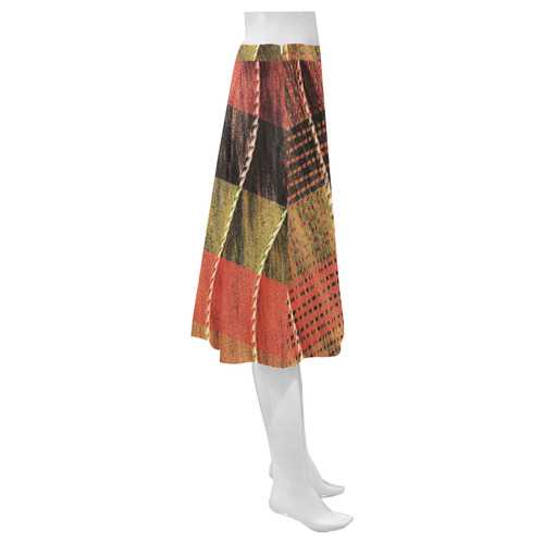 Batik Maharani #6 Vertical - Jera Nour Mnemosyne Women's Crepe Skirt (Model D16)