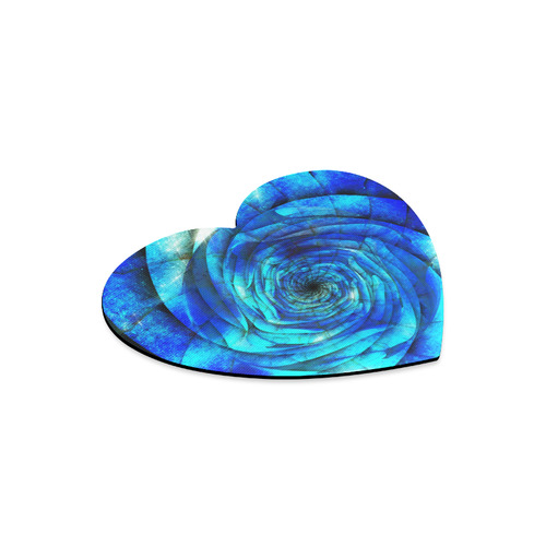 Galaxy Wormhole Spiral 3D - Jera Nour Heart-shaped Mousepad