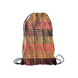 Batik Maharani #6 Vertical - Jera Nour Small Drawstring Bag Model 1604 (Twin Sides) 11"(W) * 17.7"(H)
