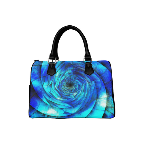 Galaxy Wormhole Spiral 3D - Jera Nour Boston Handbag (Model 1621)