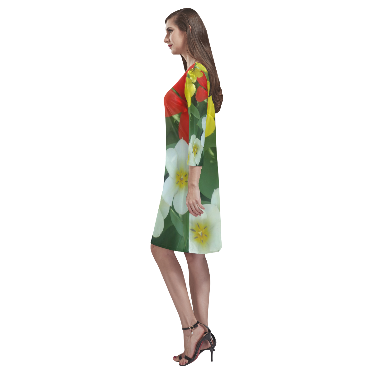 Spring in Vienna 7 by FeelGood Rhea Loose Round Neck Dress(Model D22)
