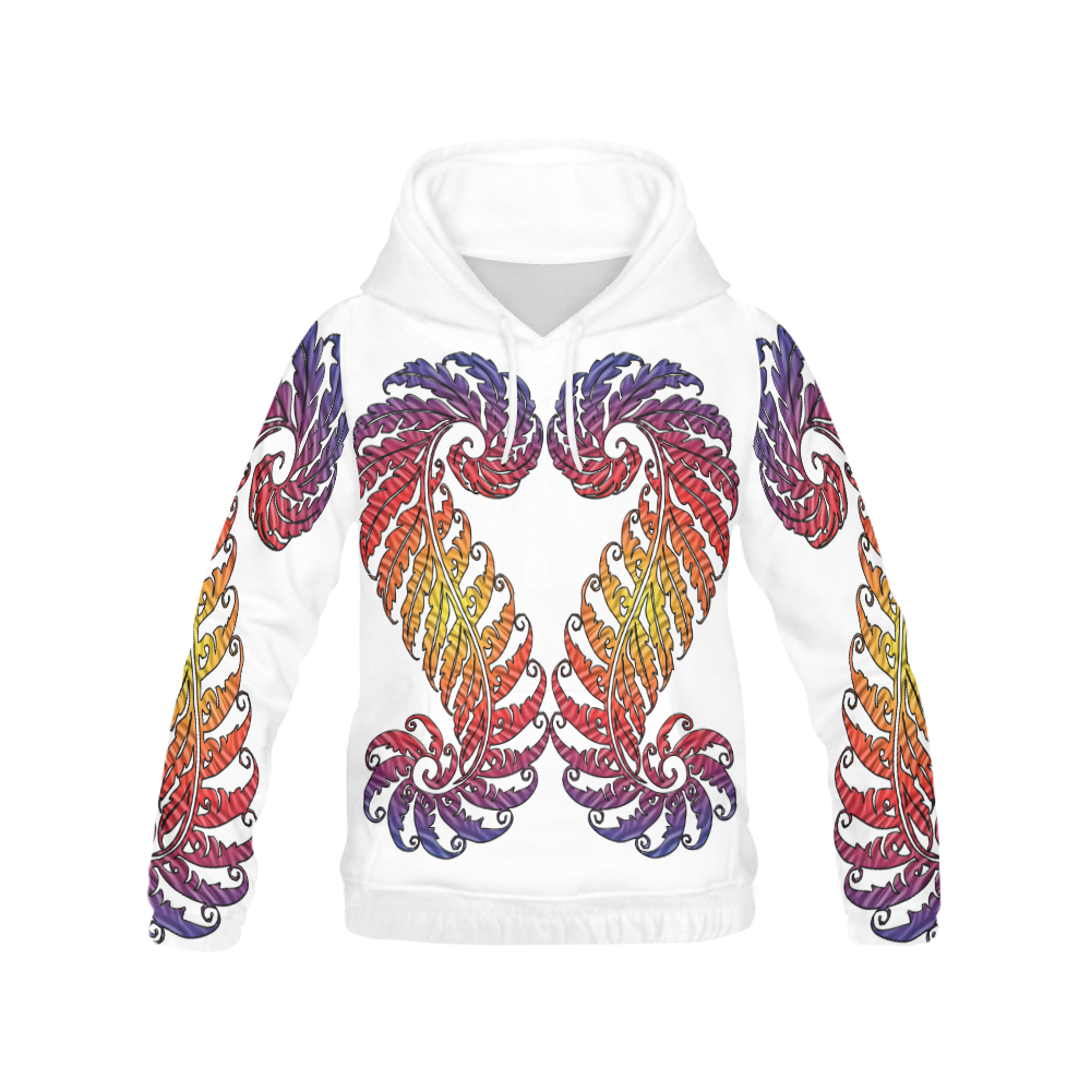 Fern Centipede All Over Print Hoodie for Women (USA Size) (Model H13)
