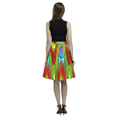 2D Wave #1A - Jera Nour Melete Pleated Midi Skirt (Model D15)