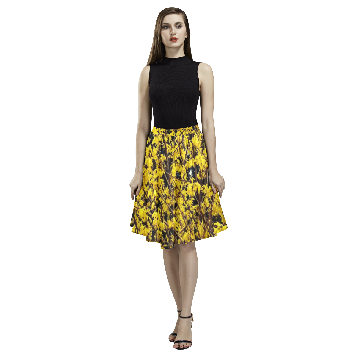 spring in Vienna 2 by FeelGood Melete Pleated Midi Skirt (Model D15)