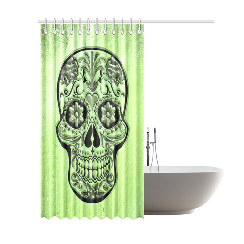Skull20170483_by_JAMColors Shower Curtain 69"x84"