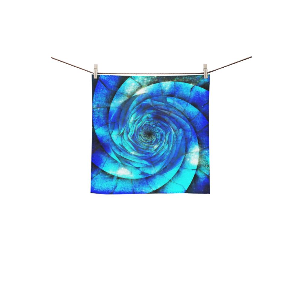Galaxy Wormhole Spiral 3D - Jera Nour Square Towel 13“x13”