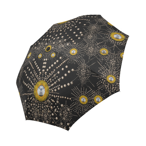 Lace of pearls in the earth galaxy Auto-Foldable Umbrella (Model U04)