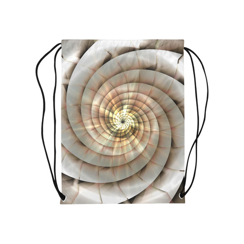 Spiral Eye 3D - Jera Nour Medium Drawstring Bag Model 1604 (Twin Sides) 13.8"(W) * 18.1"(H)