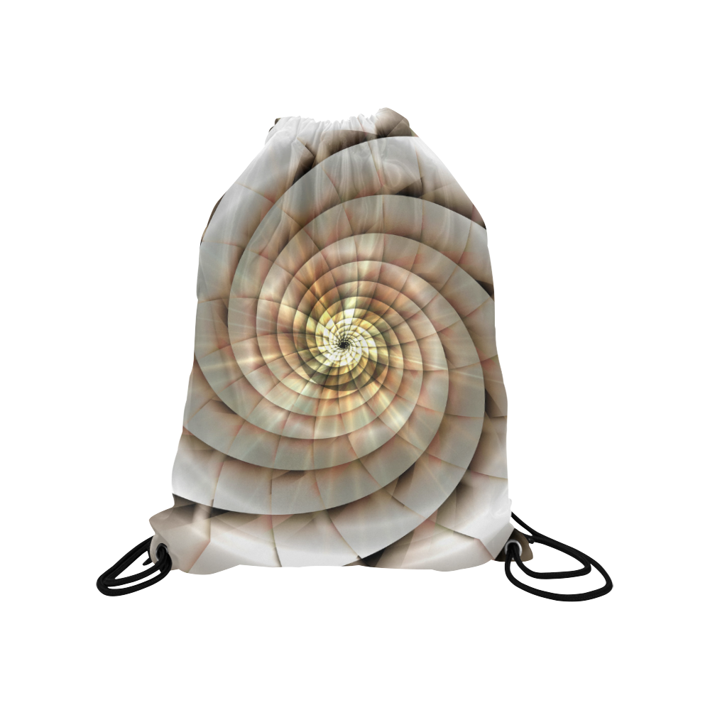 Spiral Eye 3D - Jera Nour Medium Drawstring Bag Model 1604 (Twin Sides) 13.8"(W) * 18.1"(H)