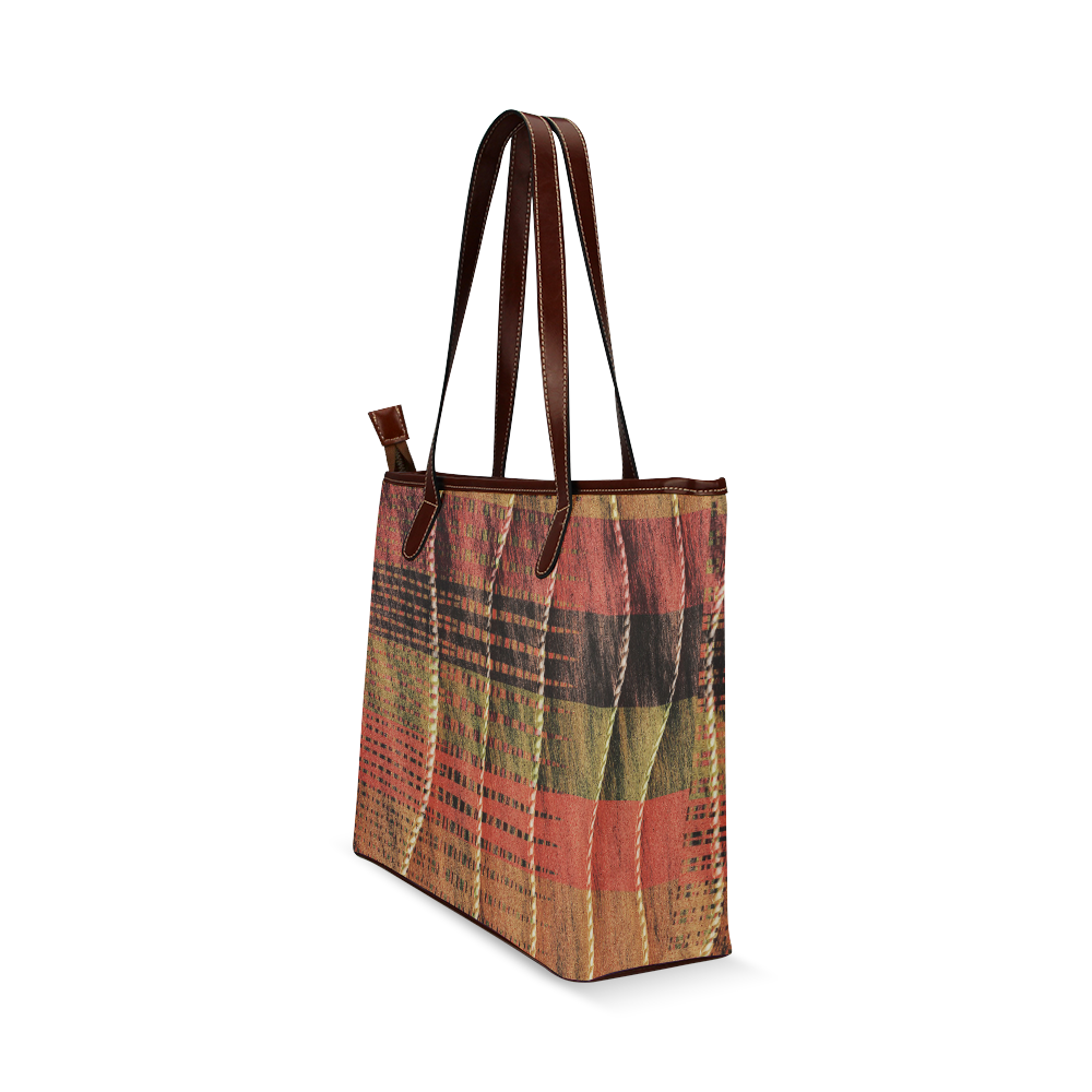 Batik Maharani #6 Vertical - Jera Nour Shoulder Tote Bag (Model 1646)