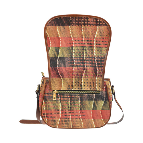 Batik Maharani #6 Vertical - Jera Nour Saddle Bag/Small (Model 1649) Full Customization