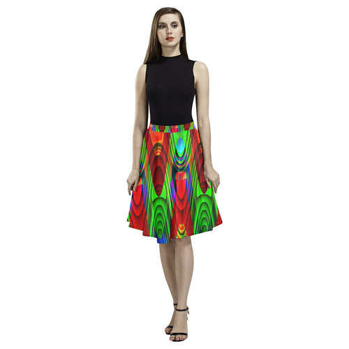 2D Wave #1B - Jera Nour Melete Pleated Midi Skirt (Model D15)