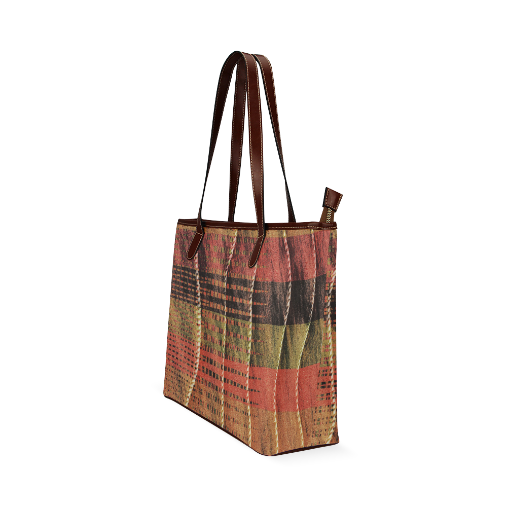 Batik Maharani #6 Vertical - Jera Nour Shoulder Tote Bag (Model 1646)