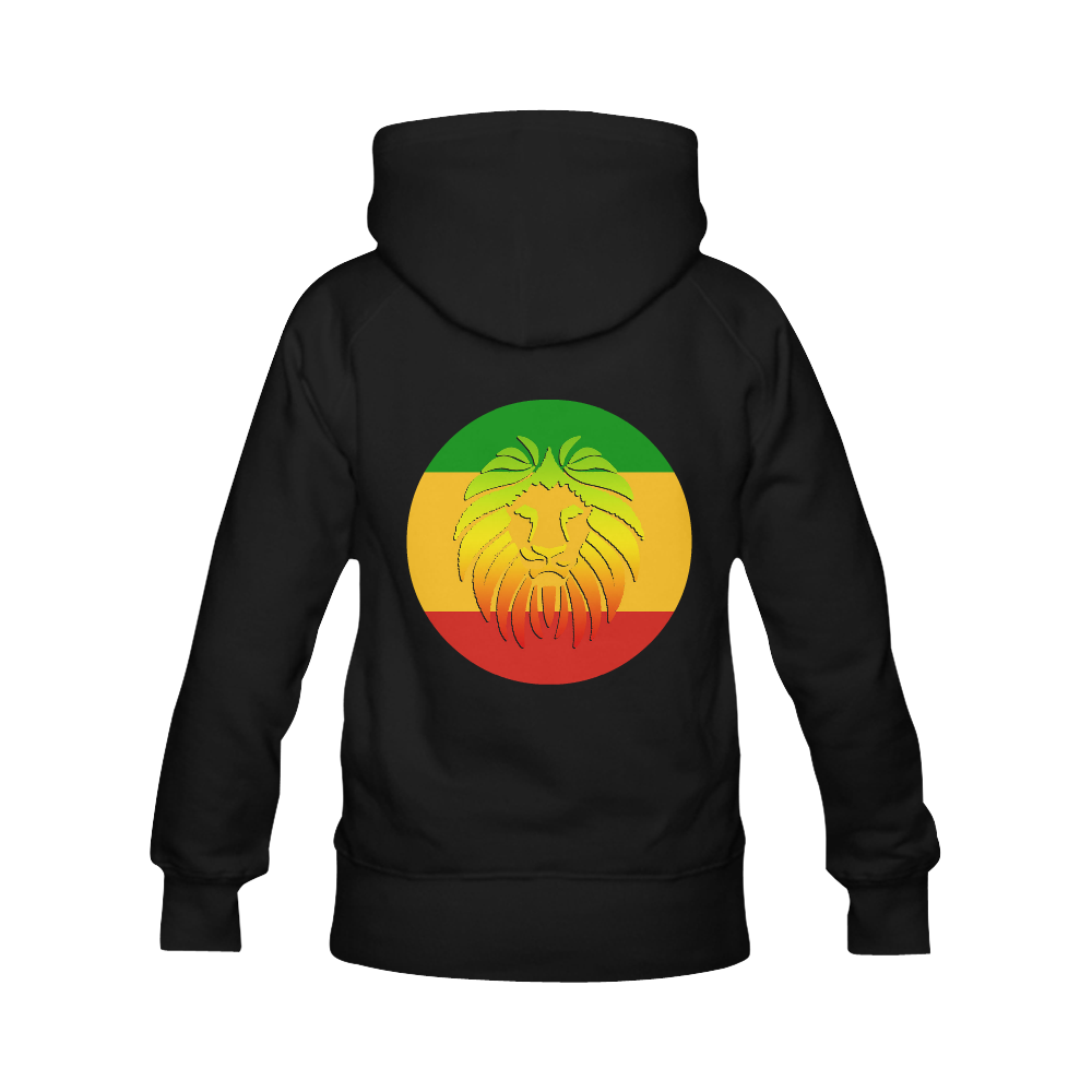 Rastafari Lion Flag green yellow red Men's Classic Hoodie (Remake) (Model H10)