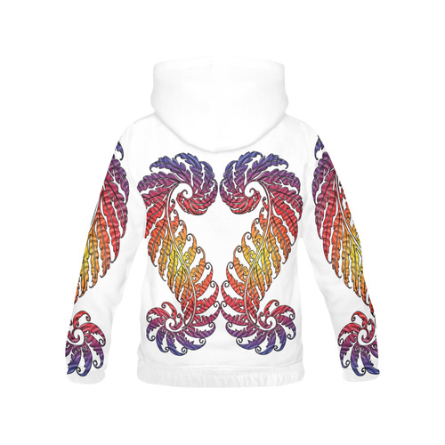 Fern Centipede All Over Print Hoodie for Women (USA Size) (Model H13)