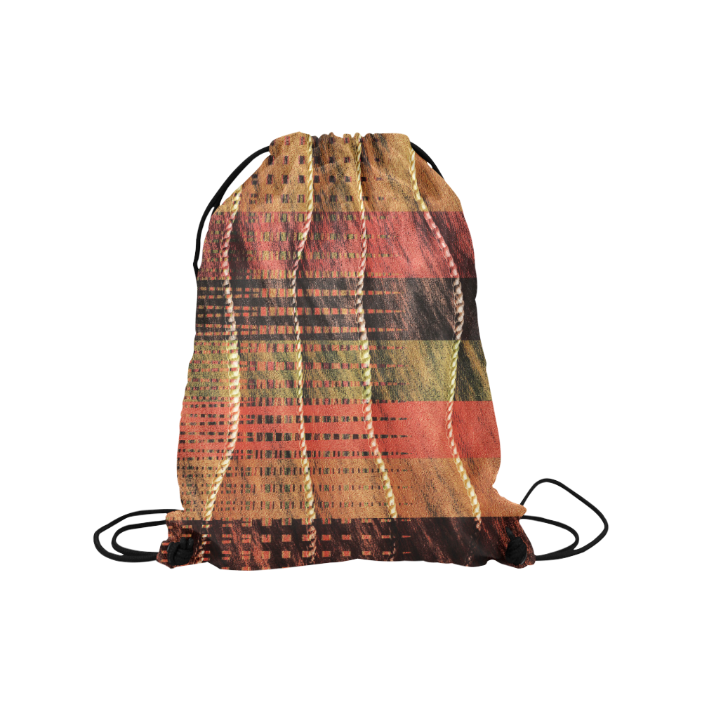 Batik Maharani #6 Vertical - Jera Nour Medium Drawstring Bag Model 1604 (Twin Sides) 13.8"(W) * 18.1"(H)