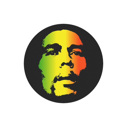 King Of Reggae Bob Marley Round Mousepad