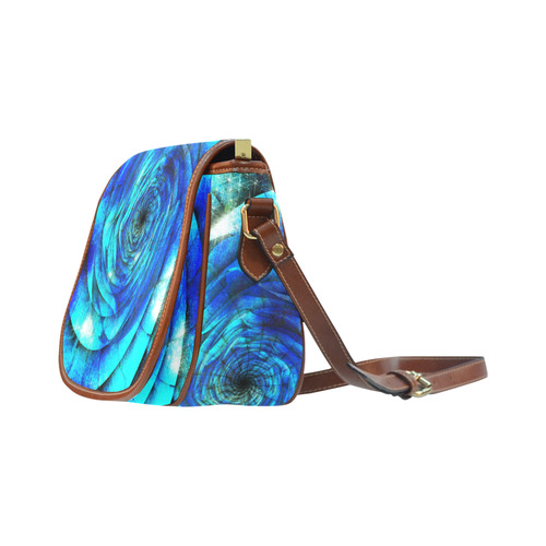 Galaxy Wormhole Spiral 3D - Jera Nour Saddle Bag/Small (Model 1649) Full Customization