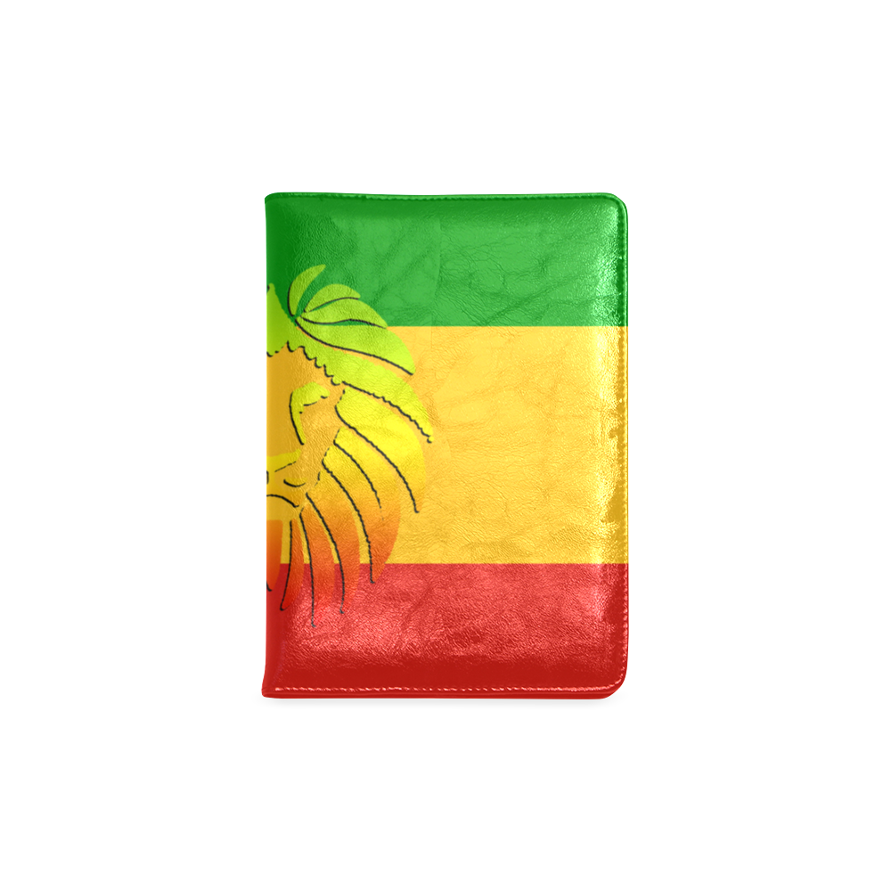 Rastafari Lion Flag green yellow red Custom NoteBook A5