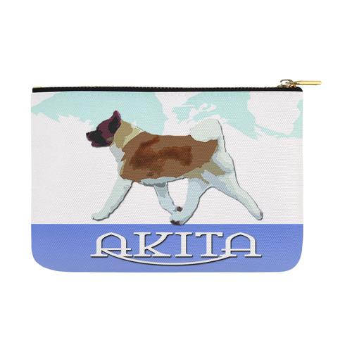 Akita Rockin the Rockies2 Carry-All Pouch 12.5''x8.5''