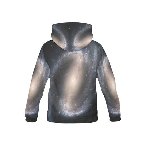 Barred spiral galaxy NGC 1300 All Over Print Hoodie for Kid (USA Size) (Model H13)