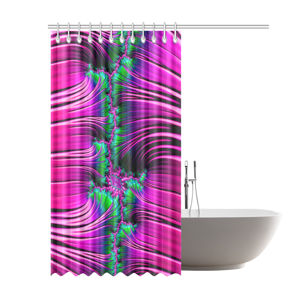 amazing Fractal 42 F by JamColors Shower Curtain 69"x84"