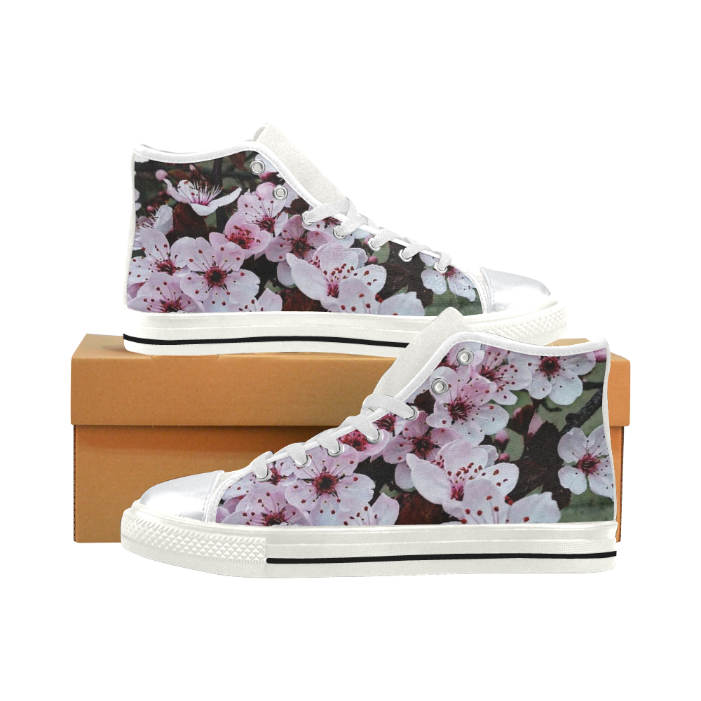 spring in Vienna 3 by FeelGood High Top Canvas Shoes for Kid (Model 017)