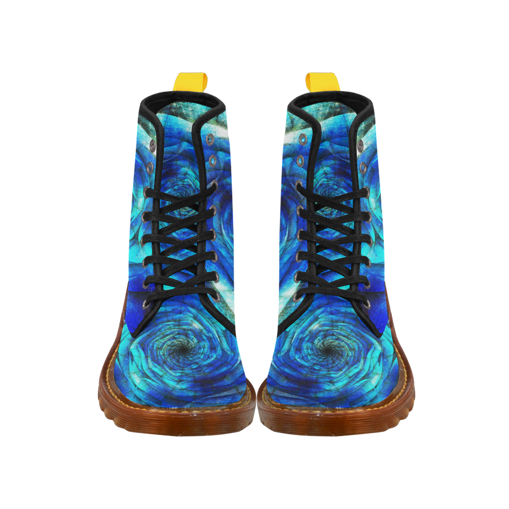 Galaxy Wormhole Spiral 3D - Jera Nour Martin Boots For Women Model 1203H