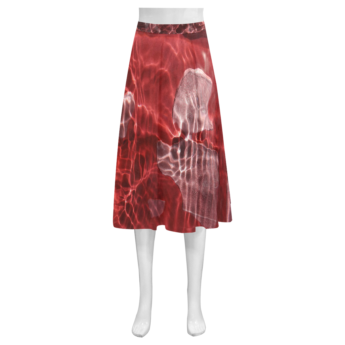 Red River Mnemosyne Women's Crepe Skirt (Model D16)