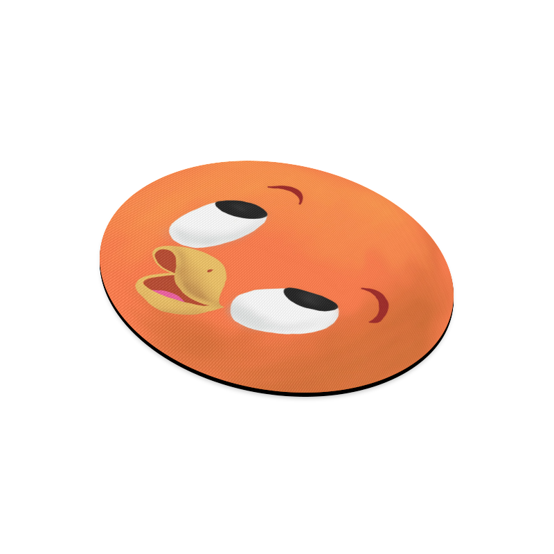 orange bird Round Mousepad