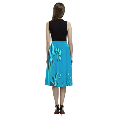 amazing floral fractal A by JamColors Aoede Crepe Skirt (Model D16)