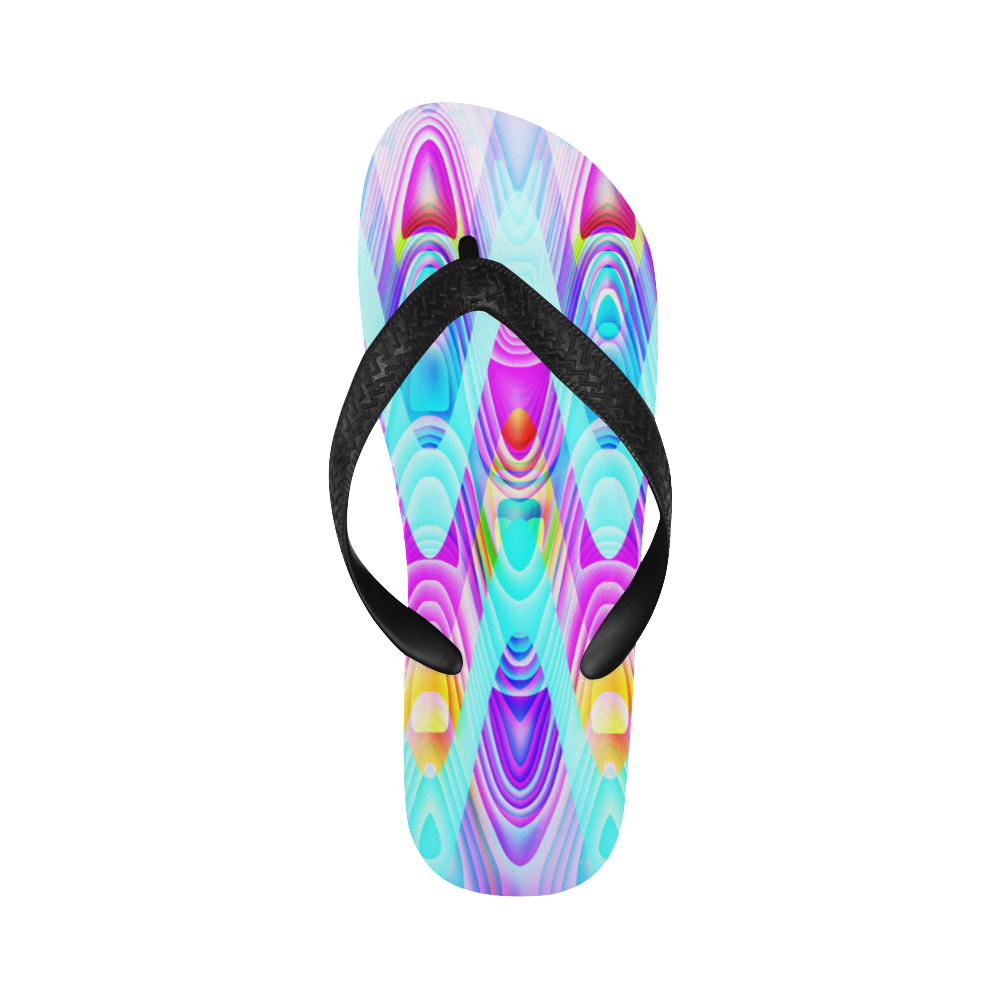 2D Wave #1B - Jera Nour Flip Flops for Men/Women (Model 040)