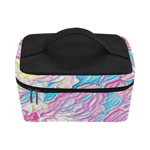 Flower Colors Abtract Cosmetic Bag/Large (Model 1658)
