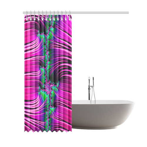 amazing Fractal 42 F by JamColors Shower Curtain 69"x84"