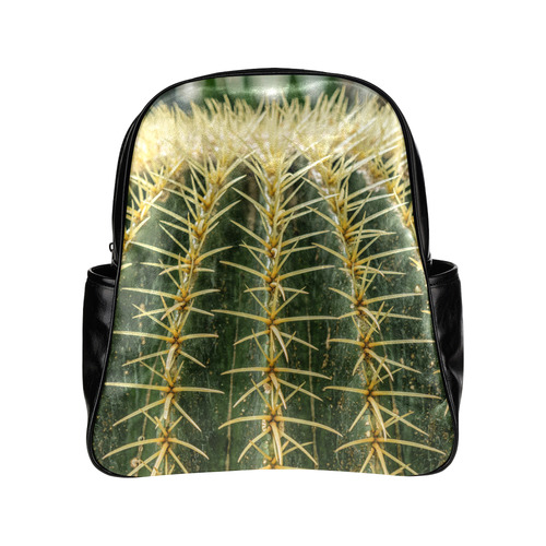 Photography Art - Cactus green yellow Multi-Pockets Backpack (Model 1636)